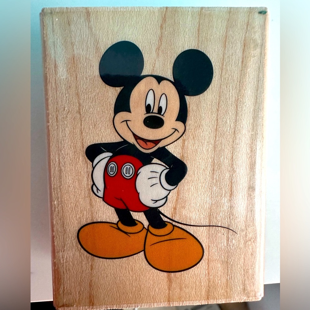 Ek Success Rubber Stamp Mickey Mouse Disney Mascot 55-23010 Vintage Unused New